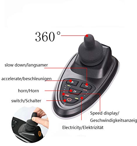 XINTONGDA Silla de Ruedas eléctrica Plegable para discapacitados Carro Plegable Antiguo Deshabilitado Scooter Capacidad de acción compensatoria