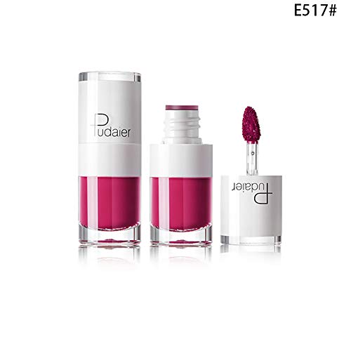 Xiton 1PC Barra de labios mate resistente al agua y dura más tiempo brillo de labios Copa antiadherente líquido del lápiz labial maquillaje hidratante labios altos pigmentadas Lip Stains (E517)