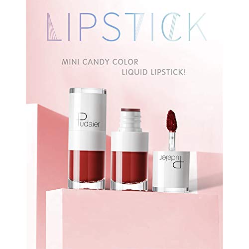 Xiton 1PC Barra de labios mate resistente al agua y dura más tiempo brillo de labios Copa antiadherente líquido del lápiz labial maquillaje hidratante labios altos pigmentadas Lip Stains (E517)