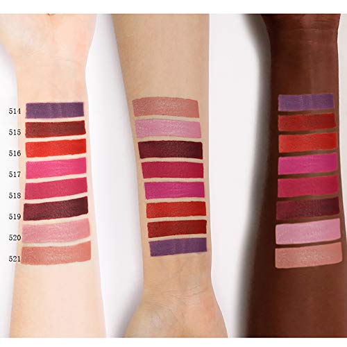 Xiton 1PC Barra de labios mate resistente al agua y dura más tiempo brillo de labios Copa antiadherente líquido del lápiz labial maquillaje hidratante labios altos pigmentadas Lip Stains (E517)