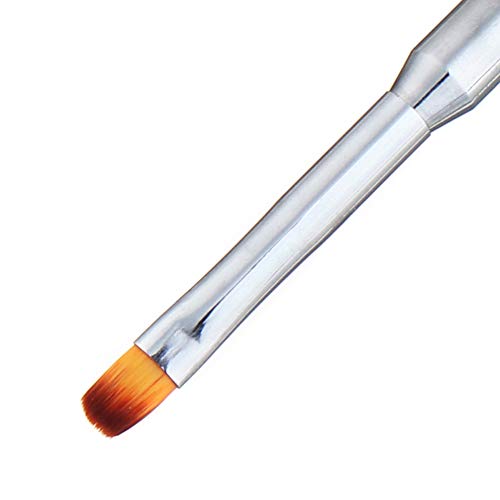 Xiton Decoracion Uñas 1 Pieza Cepillo de uñas de arte Dúo de uñas de acrílico Polygel pincel pluma de la pintura Slice Forma Herramientas uñas de acrílico extensión clavo de la herramienta