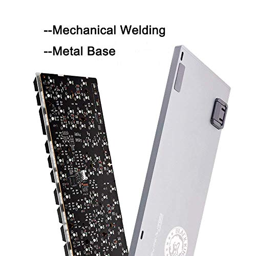 XIUYU Llaves de aleación de Aluminio Teclado mecánico Resistente al Agua Luz de Fondo del Teclado con Teclas de Juego Interruptor Brown Anti-ghosting