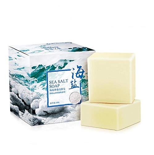 XKJFZ Sal Jabón Hecho a Mano 1pc Mar Orgánica De Leche De Cabra Jabón Exfoliante E Hidratante De La Piel Enfermedades De La Piel De Limpieza Profunda Jabón Natural para Todos