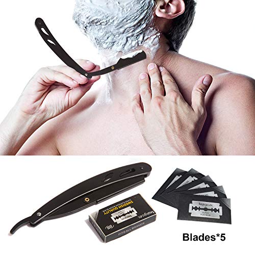 Xnuoyo 17 Pcs Multifunción Tijeras Peluqueria Kit, para Entresacar el Cabello Profesional con Capa de Barbero y Peine de Maquinilla de Afeitar Cepillo de Corte de Pelo para Salón y Hogar