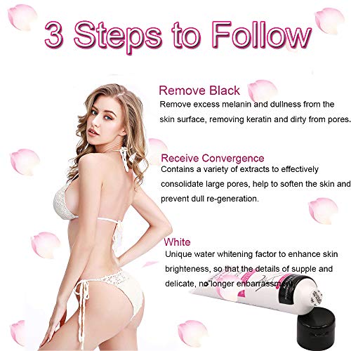 Xnuoyo Crema Blanqueadora, Skin Whitening Cream para Piel Oscura, Cuello, Áreas Sensibles, Codo, Muslo Interno, Axila Corporal Crema Axila Crema Blanqueadora de Piel Cuidado de la Piel-50ml