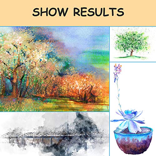 Xpassion Caja de Acuarelas, Set de Pintura de Acuarelas 36 Colores Metal Estuche Pigmento Sólido Acuarela Conjunto, Juego de Pintura de Acuarela para Niños,Principiantes,Regalo de navidad,Cumpleaños