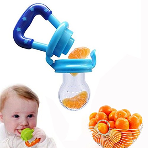 Xrten Alimentador Mordedor de Frutas y Verduras para Bebés, Chupete Fruta Silicona