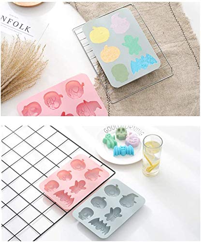 XSEXO Molde de Silicona con Forma de Fantasma de Calavera de murciélago de Calabaza de Halloween, Muy Adecuado para Hacer pudín, Cubitos de Hielo, Chocolate, Pastel, Molde (2 Piezas)