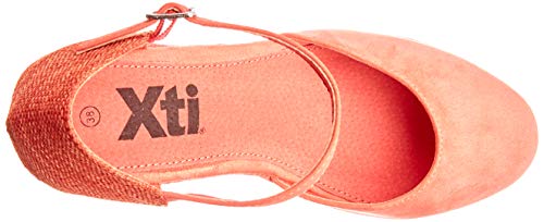 XTI 48941, Sandalias con Plataforma para Mujer, Azul (Coral Coral), 37 EU