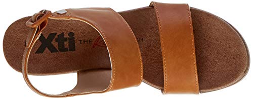 XTI 49866.0, Sandalias con Plataforma para Mujer, Marrón (Camel Camel), 39 EU