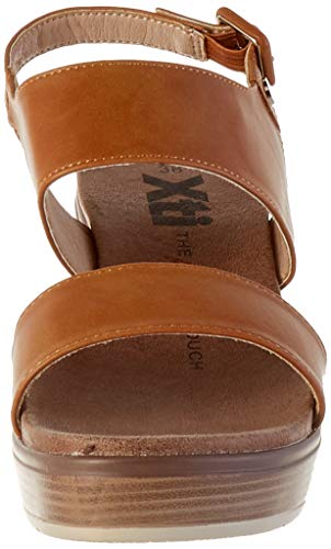 XTI 49866.0, Sandalias con Plataforma para Mujer, Marrón (Camel Camel), 39 EU