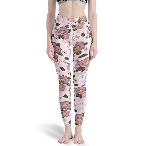 Xuanwuyi - Pantalones de deporte de gimnasio ultraligeros, ultra suaves, de compresión elástica en 4 direcciones, pantalones de yoga, color blanco, tamaño S