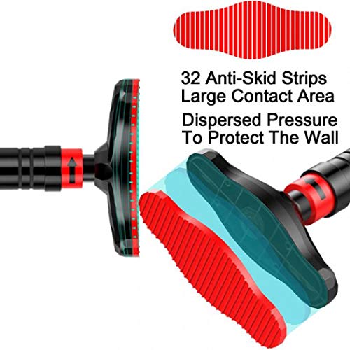 XUDREZ - Barra de puerta ajustable para barbilla, perfecta para flexiones, barbillas y brazos, ejercicios de hombro, aproximadamente hasta 180 kg (140-180 cm)