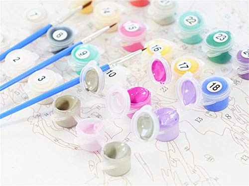 xuxut Pintura por Números DIY Tamaño Grande Salto Spider-Man Figura Lienzo Decoración De La Habitación Imagen De Arte Regalo para Niños-40X50Cm_DIY_Frame