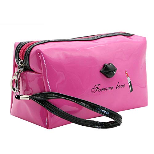 XUYI Bolsas de cosméticos para Mujer, portátil, de Viaje, con   Labios Brillantes, Estuche de cosméticos, Estuche de   Maquillaje, Morado