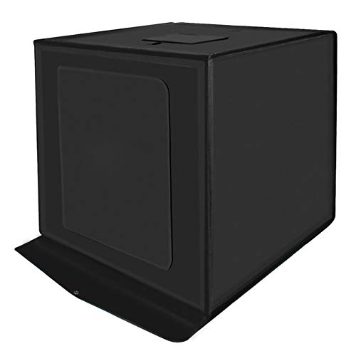 XXLYY 60cm LED Studio pequeña Caja Suave, Box Fotografía, Foto Caja de luz, Equipo Fotográfico, Fotografía Kit Tamaño 60cm x 60cm x 60cm,60cm