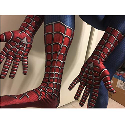 XXW nuevo traje de Spiderman 3D impreso Lycra Spandex adulto traje de hombre araña para la mascota de Halloween Cosplay
