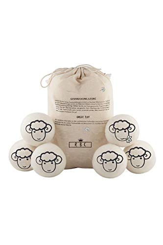XXXLTrocknerbälle para secadora - el suavizante natural de 100% lana de oveja - hecho a mano - cuida mejor la ropa