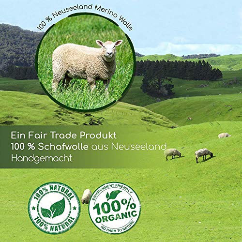 XXXLTrocknerbälle para secadora - el suavizante natural de 100% lana de oveja - hecho a mano - cuida mejor la ropa