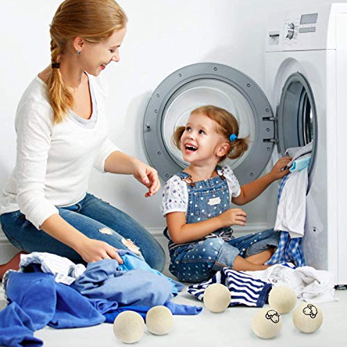 XXXLTrocknerbälle para secadora - el suavizante natural de 100% lana de oveja - hecho a mano - cuida mejor la ropa