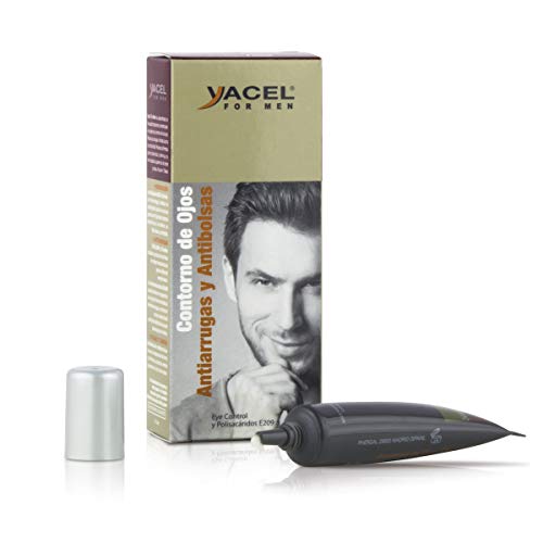 Yacel For Men Contorno de ojos Antiarrugas y Antibolsas, Reduce Ojeras 15ml