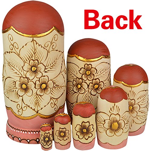 YAKELUS, Marca Profesional de Matrioska, Muñecas Rusas Matrioska 7 Piece Madera Matrioska de Rusia de 7 Capas, Hecha a Mano y por el Tilo, es un Juguete y un Regalo