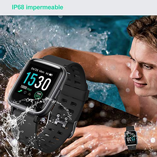 YAMAY Smartwatch, Impermeable Reloj Inteligente con Cronómetro, Pulsera Actividad Inteligente para Deporte, Reloj de Fitness con Podómetro Smartwatch Mujer Hombre para Xiaomi HuaweiI Teléfono