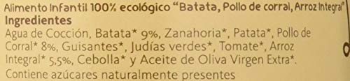 Yammy, Potito Ecológico de Pollo (Batata, Pollo de Corral, Arroz Integral) - 12 tarritos de 195 gr. - 100% natural / 100% ecológico