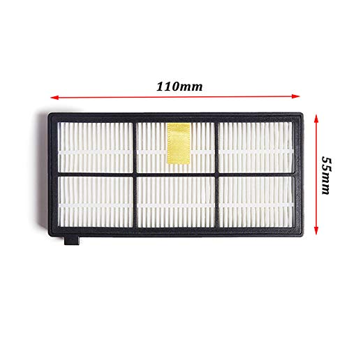 YanBan 12pcs Heap Filtro Kit para iRobot Roomba 800 900 Series 870 880 980 Aspiradora Accesorios Reemplazo