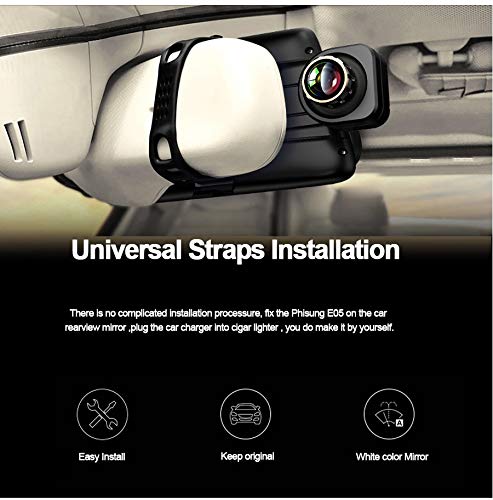 YANGFH Grabador De Conducción, Navegación Inteligente En El Espejo Retrovisor del Coche, Navegación con Activación por Voz De Android Vista Trasera Registrador de la conducción