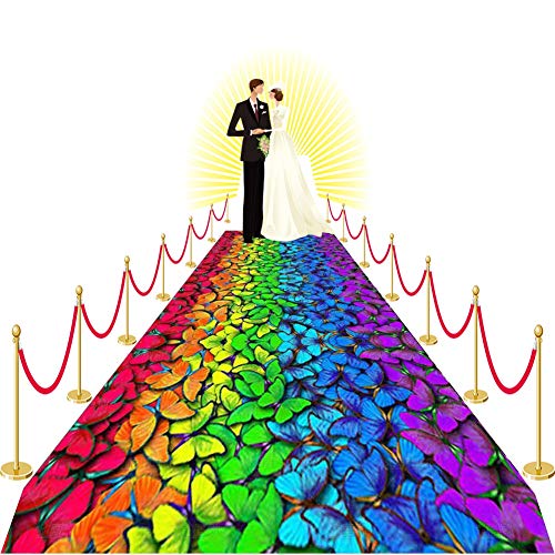 YANGJUN Alfombra Pasillo Colores Brillantes Colorido No Es Fácil Esconder El Polvo Cuidado Fácil Antideslizante Canal Sala De Estar Dormitorio Cuarto De Los Niños Jardín Personalizable Puede Cortar