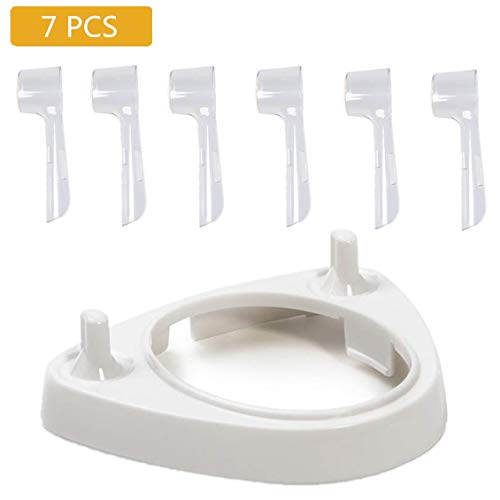 YANSHON 7pcs Porta Cepillo de Dientes, Fundas para Cabez Eléctricos para Oral-B, Portacepillos de Dientes, Soporte Cabezales Eléctricos para Oral b, Fundas para Cabezales de Cepillo de Dientes