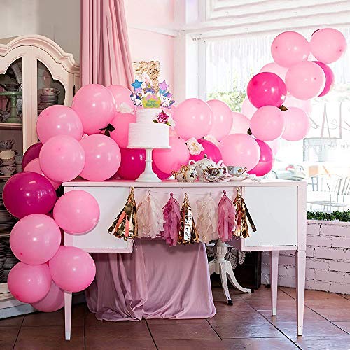 Yansion Unicornio Fiesta Decoración Unicornio cumpleaños Supplies,47 Piezas cumpleaños con 1 Banner,2 Enorme Unicornio Globos,30 Globos,6 Flores de Papel,Girls Boy Kids Fiesta de cumpleaños