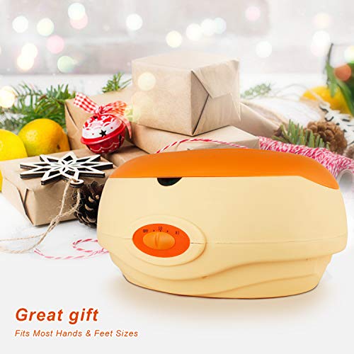 YAOBLUESEA Calentador de parafina conjunto de parafina para La cera de parafina mano y pies con accesorios 900 g naranja