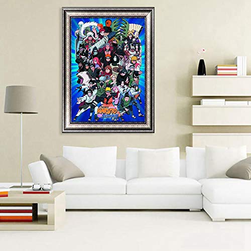 yaonuli Decoración para el hogar lienzos Panel de Pintura Anime Dibujos Animados Arte de la Pared Ninja póster niño Dormitorio mesita de Noche Cuadro Modular Pintura sin Marco 60x84cm