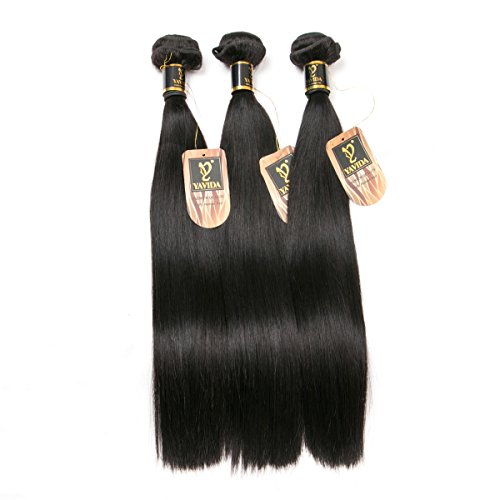 Yavida Extensiones de Cabello Natural Pelo Natural Humano Cabello Humano Lisado Remy Dritto Extensiones Naturales Largas 300g Colore Naturale 14 16 18 Pollici