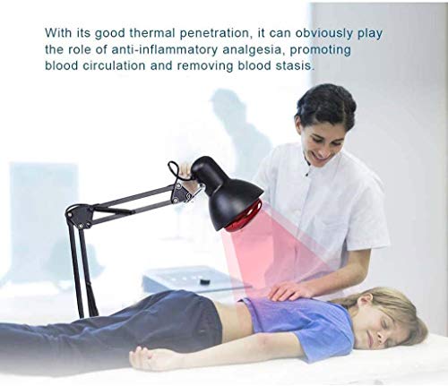 Y&AX Lámpara De Calor Infrarroja Lejana TDP De Escritorio, Dispositivo De Terapia Mineral, Alivio del Dolor para Articulaciones Y Músculos, Brazo Ajustable, Diseño Portátil Y Liviano