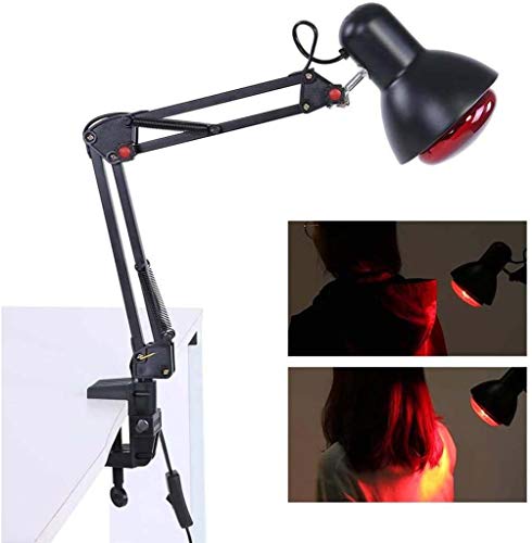 Y&AX Lámpara De Calor Infrarroja Lejana TDP De Escritorio, Dispositivo De Terapia Mineral, Alivio del Dolor para Articulaciones Y Músculos, Brazo Ajustable, Diseño Portátil Y Liviano