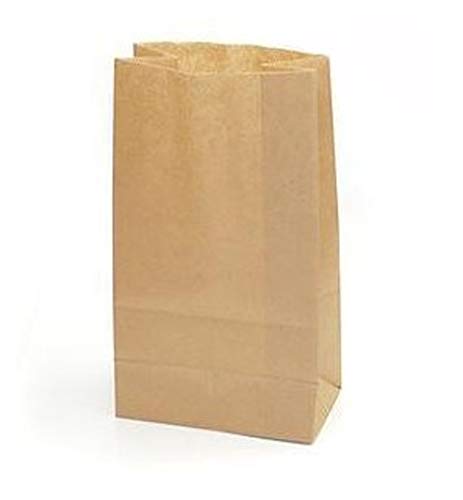 Yearol K02 50 bolsas papel kraft marrón. 28*18*11 Para bocadillos, sandwich, merienda, palomitas, croissant, churros, chuches, regalo, alimentos, panadería, bollería, manualidades, cumpleaños, fiestas