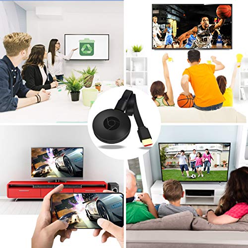 YEHUA Wireless HDMI Display Adapter Receiver Streaming Media Player Share Videos Audio Image Live Camera and Music from PC Phone to TV Monitor / Projector