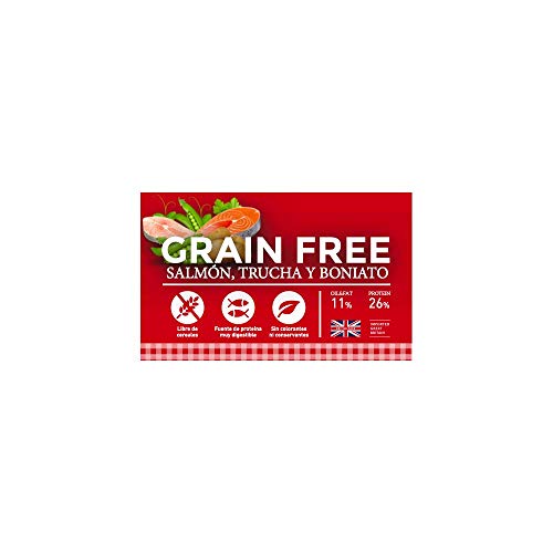 YERBERO Nature Grain Free Comida SIN Cereales salmón/Trucha para Perros 2,5kg