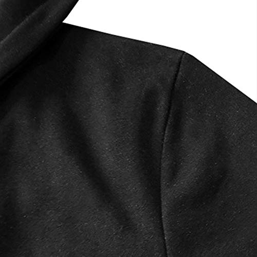 Yesmile ⭐ Hombre Sudadera con Capucha Invierno Calentar elástico Traje de Deportes al Aire Libre Manga Larga Ajustado Delgado Patchwork Color Liso Estilo Simple