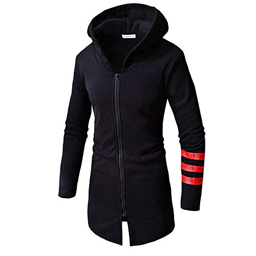 Yesmile ⭐ Hombre Sudadera con Capucha Invierno Calentar elástico Traje de Deportes al Aire Libre Manga Larga Ajustado Delgado Patchwork Color Liso Estilo Simple