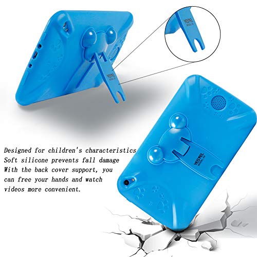 YESTEL Tablet para Niños 7 Pulgadas Android 8.1 Tableta Infantil y Quad Core 2GB RAM y 32GB ROM de WiFi y Bluetooth IPS HD 1024 * 600 Dual Camera Entertainment Education-Azul