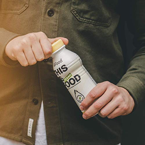 YFood Vegan Vanilla | Comida Lista Para Beber | Sustitutivo de comida | 26 g de proteína, 26 vitaminas y minerales | Bebida proteica a base de plantas | 12 x 500 ml (1 kcal/ml)