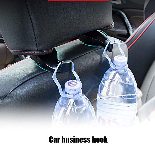 YFSEOS Gancho de Respaldo Para Asiento de Automóvil Creativo Oculto Multifuncional, Gancho de Almacenamiento de Reposacabezas Giratorio de 360 ​​Grados Para Diseño de Cerradura (negro)