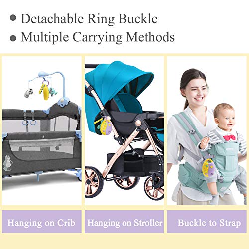 YIJIAOYUN Llave del Coche Juguete de Voz, Juguete Musical Divertido Educativo de simulación con llaveros, Sonidos de Autos, 12 melodías alegres para bebés, niños pequeños, bebés, Ideal para Viajar