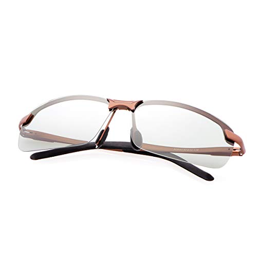 YIMI Gafas de Sol Hombre Deportivas Polarizadas Fotocromaticas Para Hombre y Mujer Conducción Ciclismo Moto Pesca Esqui Golf Running Deporte Al Aire Libre Rectangulares Protección 100% UVA UVB