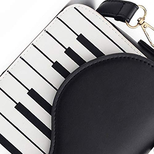 Yiyu Damas de Piano con Estilo del Monedero del Hombro del Bolso del patrón, Bolso de Hombro for Las Damas x (Color : Pink)