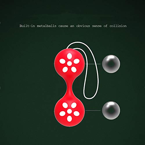 YL Silicon Kegel Balls Premium Stimulating Balls Kegels Ejercicios para fortalecimiento y Ajuste para Mujeres Rojas